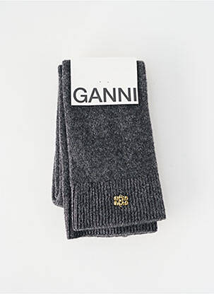 Chaussettes stretch gris GANNI femme