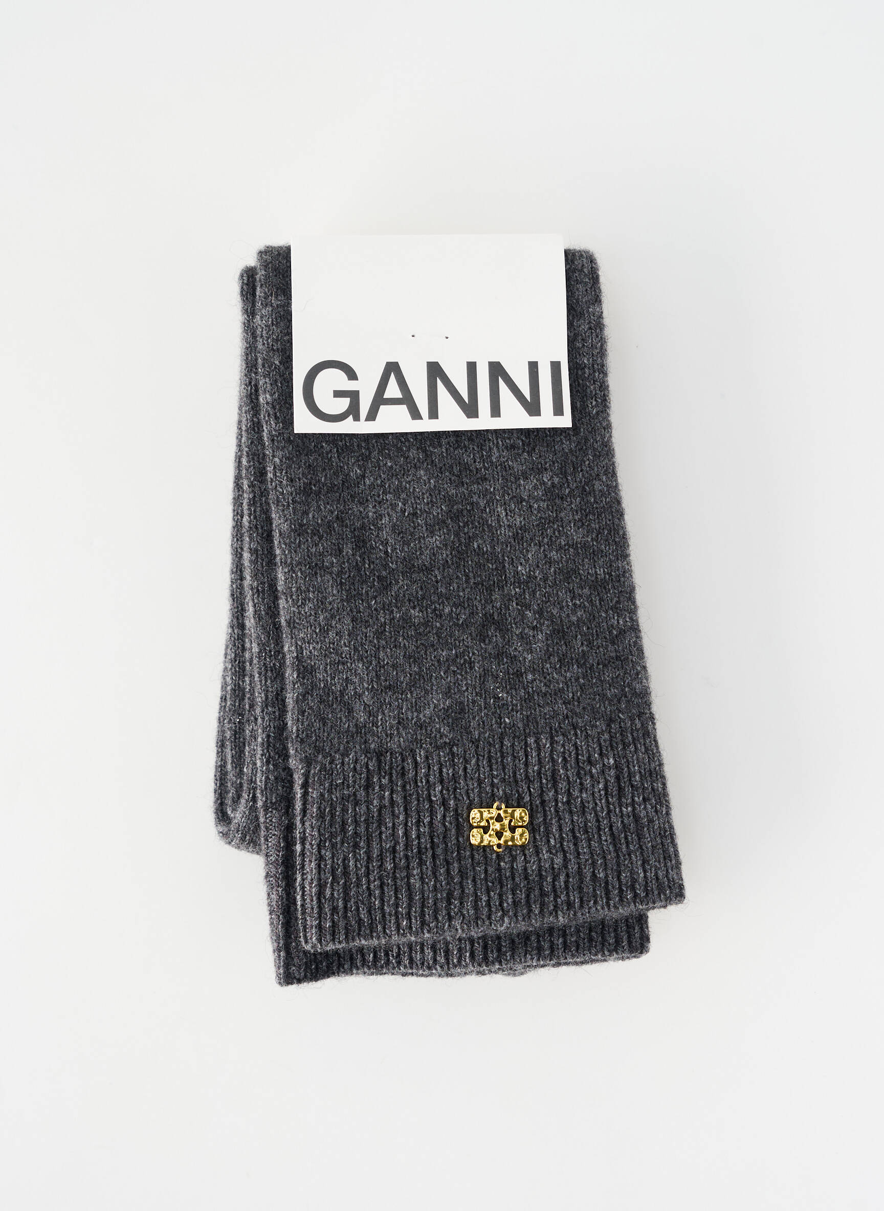Chaussettes stretch gris GANNI femme