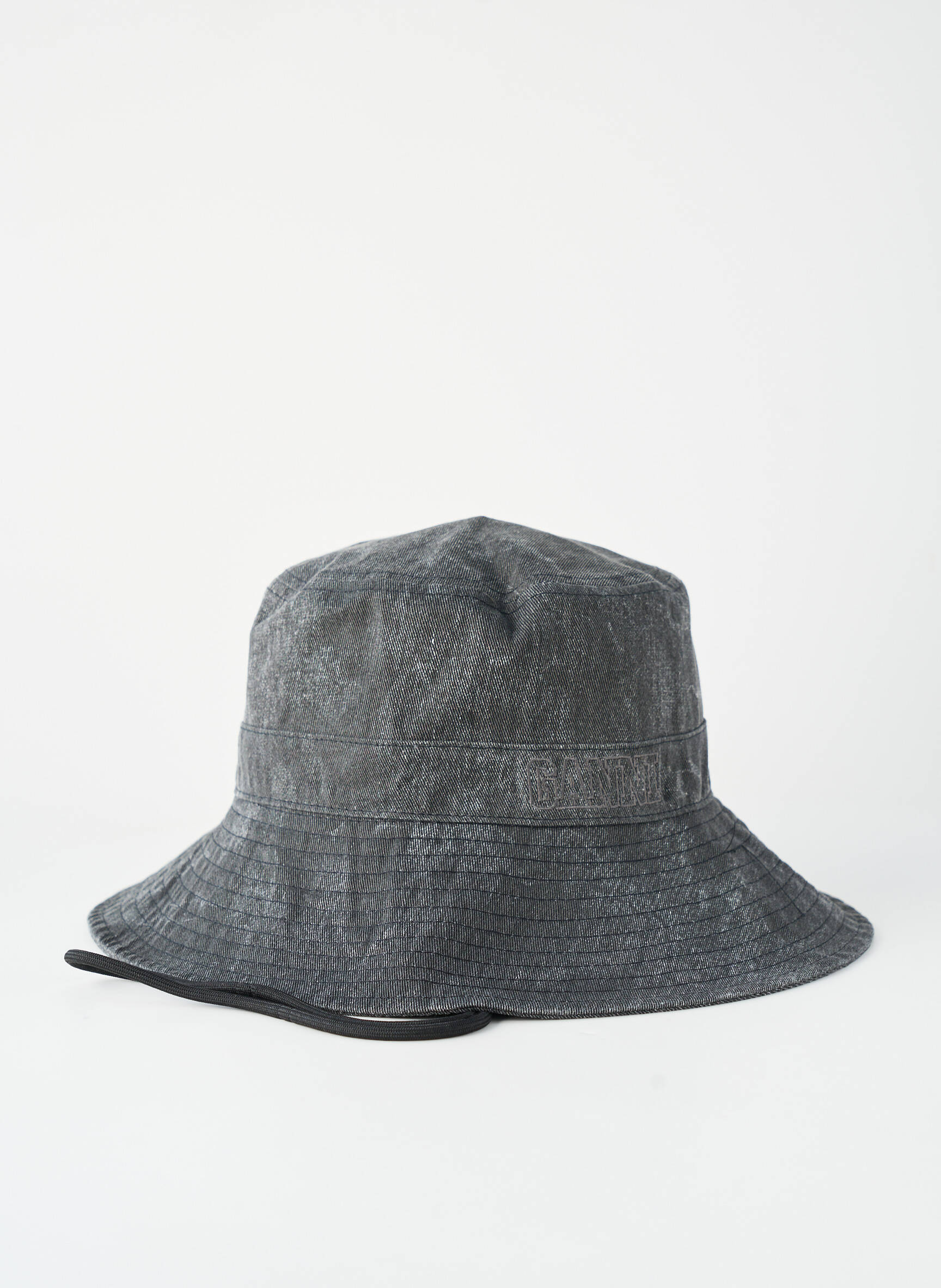 Chapeau doublure textile gris GANNI femme