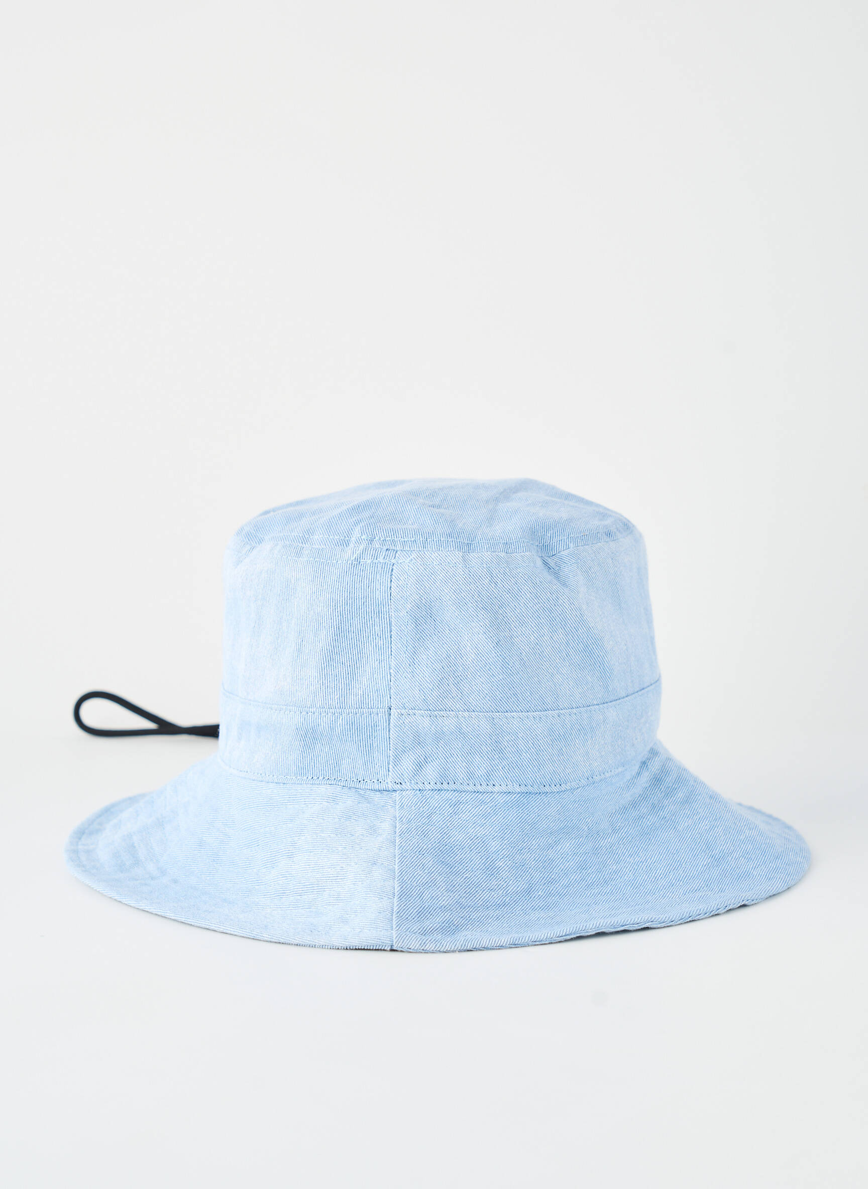 Chapeau doublure textile bleu GANNI femme