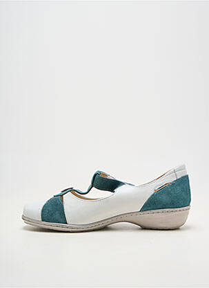 Ballerines fermeture scratch talon plat jusqu'à 3cm vert OTTILIA femme