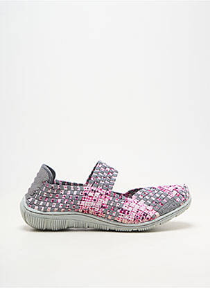 Ballerines bout rond talon plat jusqu'à 3cm gris ROCK SPRING femme