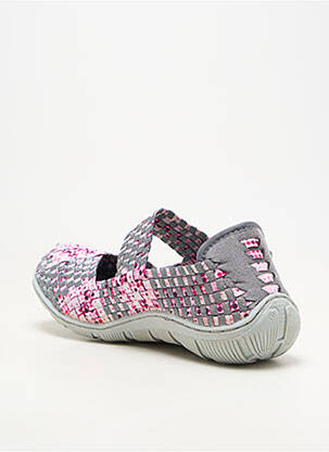 Ballerines bout rond talon plat jusqu'à 3cm gris ROCK SPRING femme