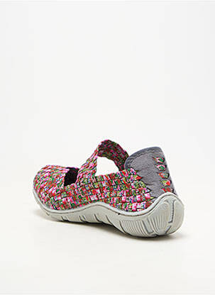 Ballerines bout rond talon plat jusqu'à 3cm rose ROCK SPRING femme