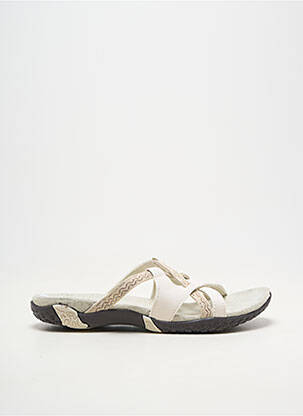 Mules/sabots matière lisse talon plat jusqu'à 3cm blanc ALTEX femme
