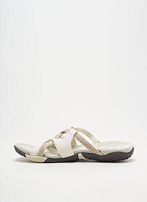 Mules/sabots matière lisse talon plat jusqu'à 3cm blanc ALTEX femme