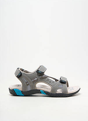 Sandales/nu pieds matière lisse talon plat jusqu'à 3cm gris ALTEX femme