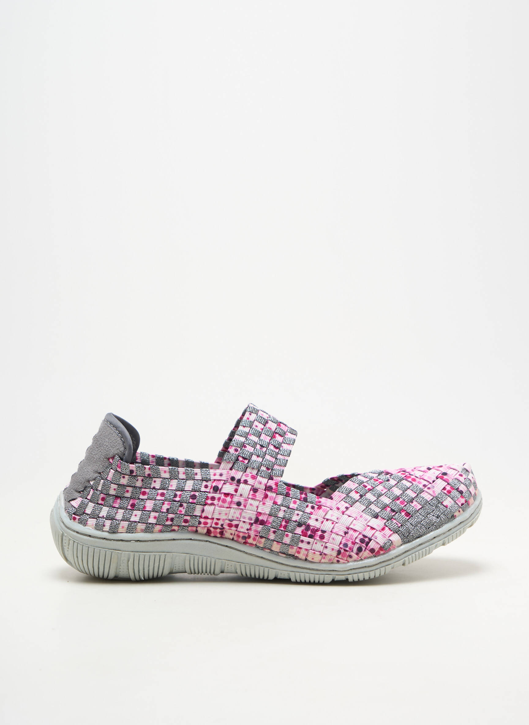 Ballerines bout rond talon plat jusqu'à 3cm gris ROCK SPRING femme