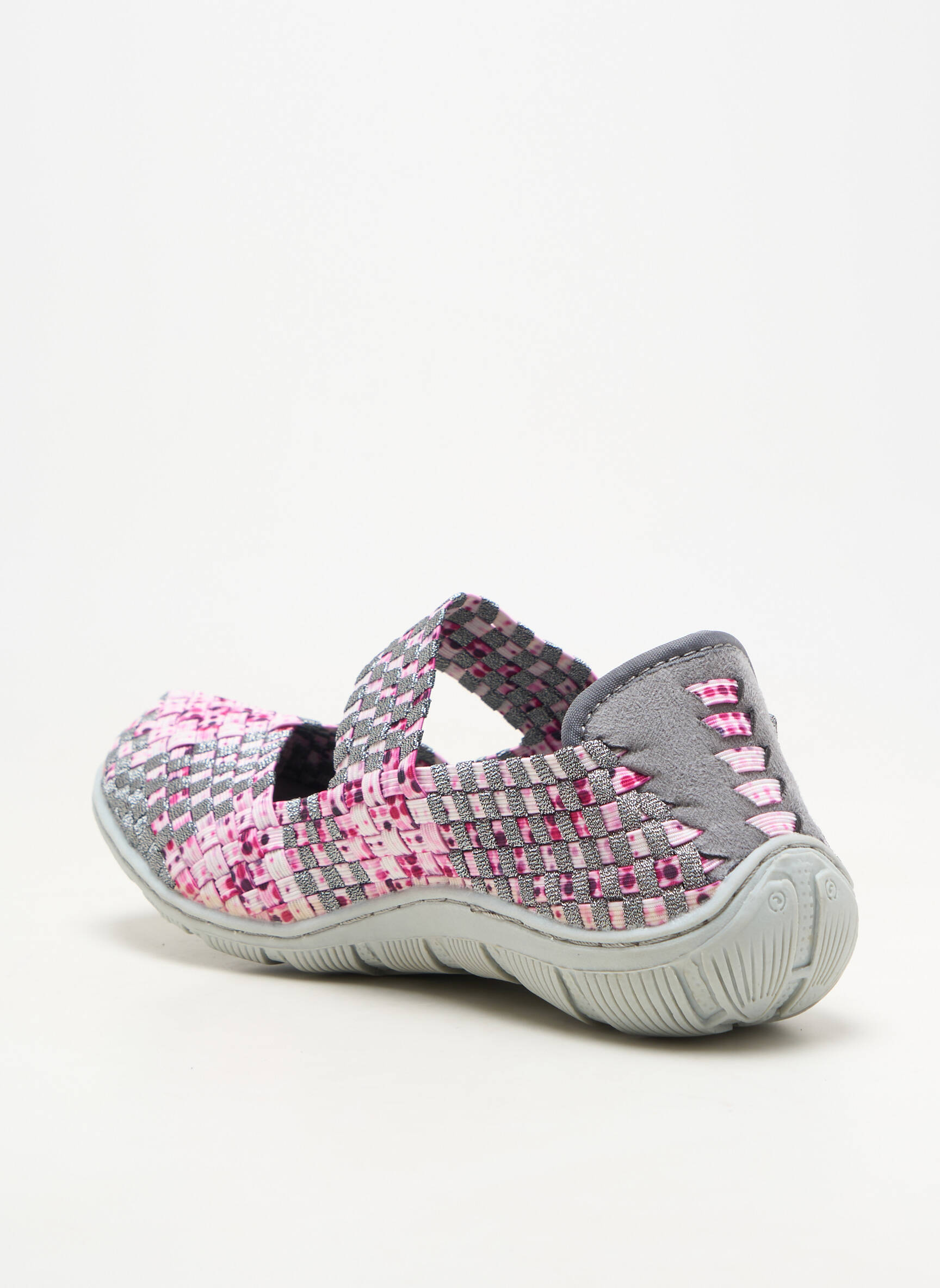 Ballerines bout rond talon plat jusqu'à 3cm gris ROCK SPRING femme
