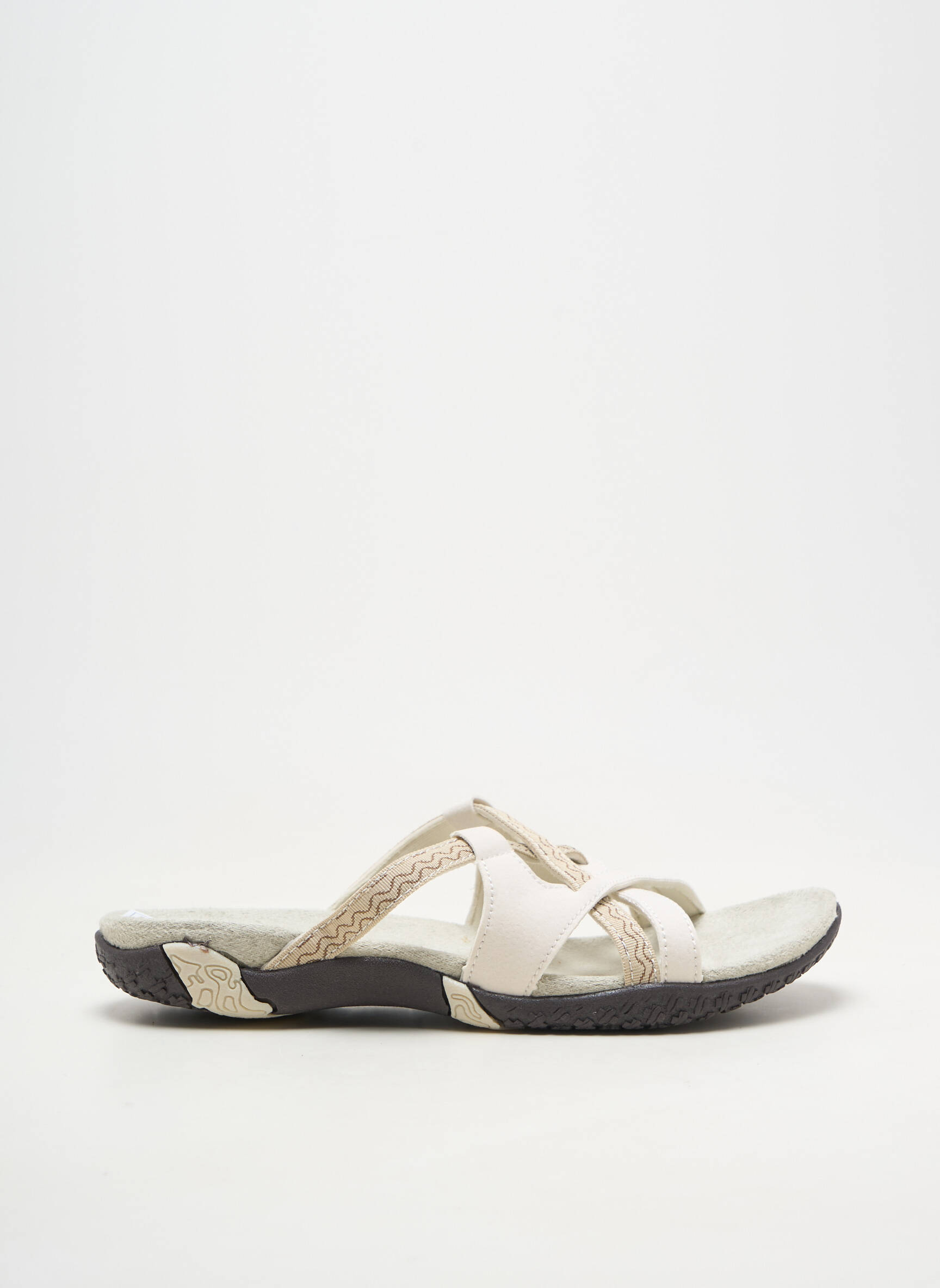 Mules/sabots matière lisse talon plat jusqu'à 3cm blanc ALTEX femme