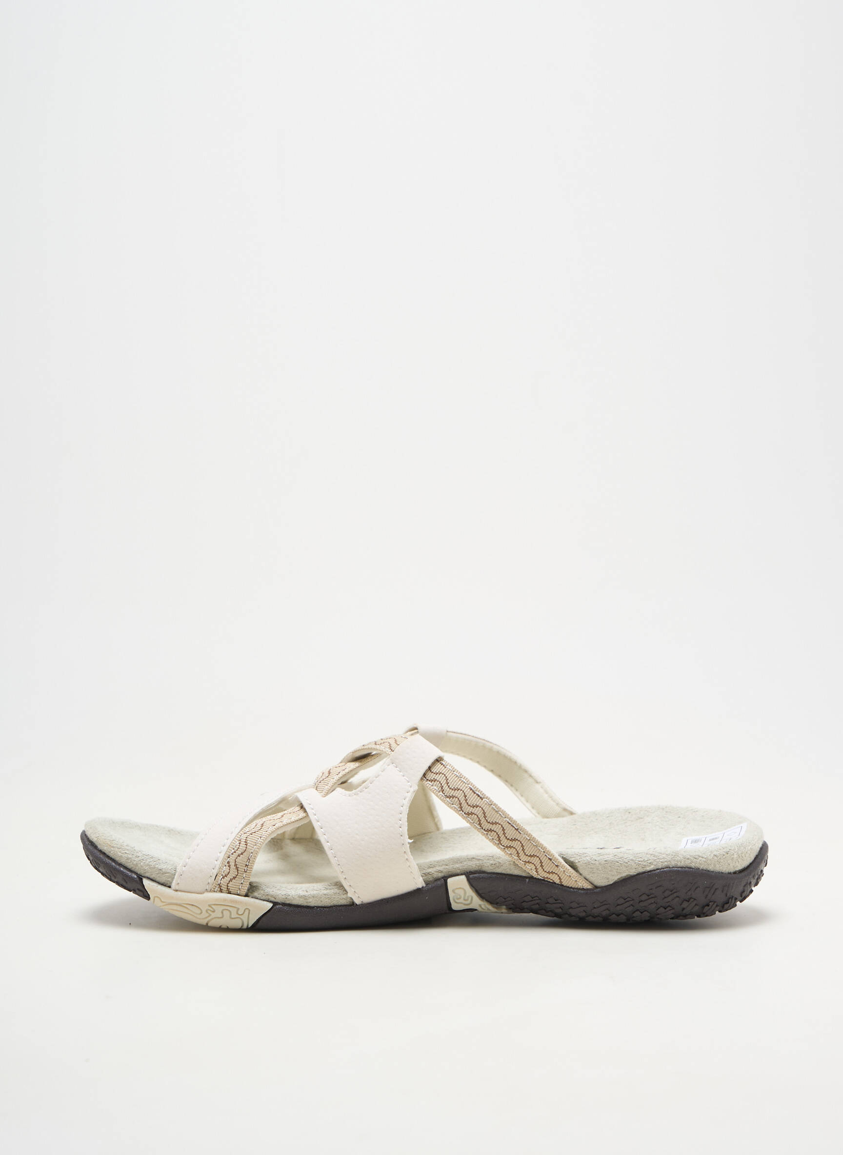 Mules/sabots matière lisse talon plat jusqu'à 3cm blanc ALTEX femme