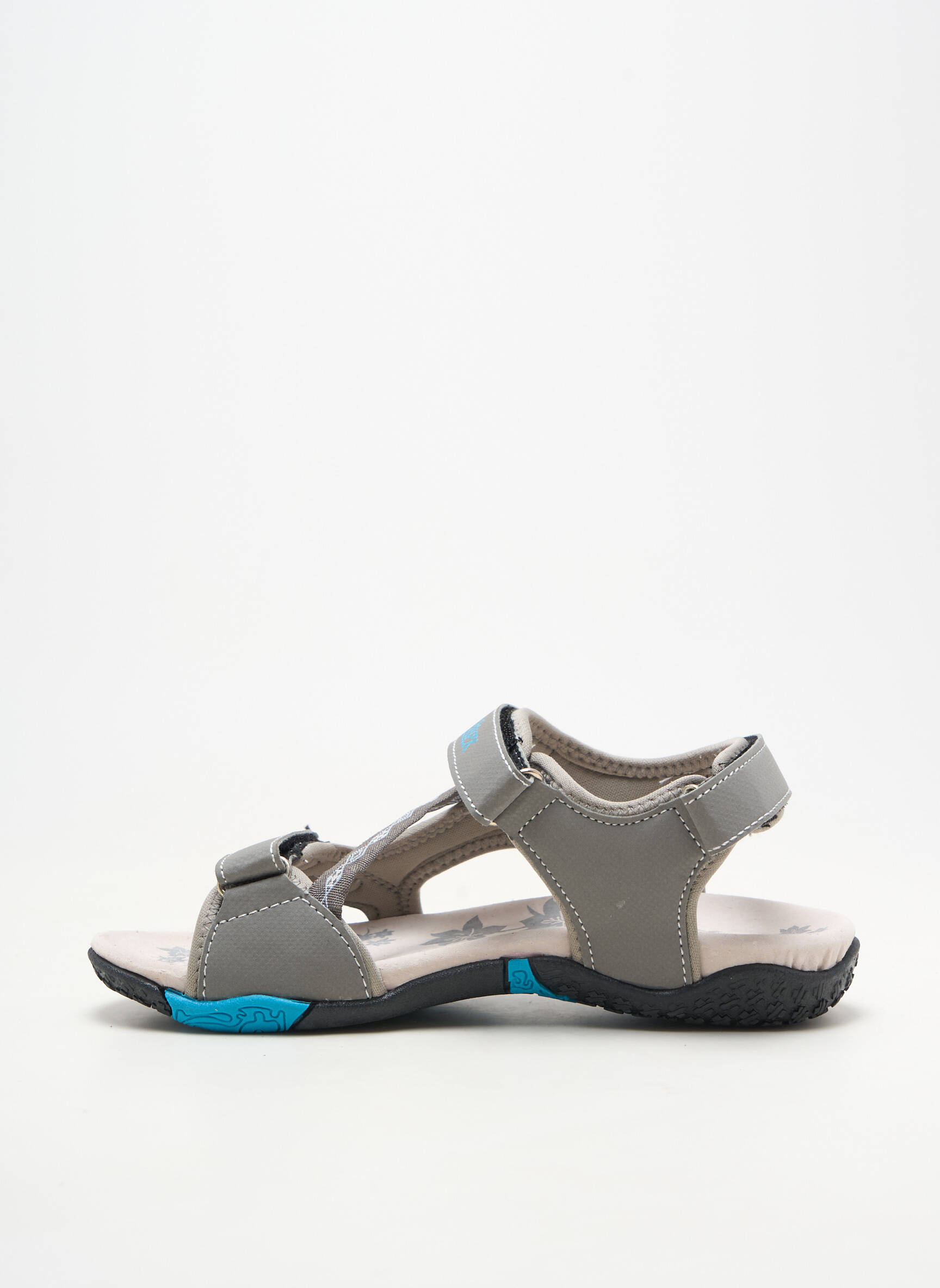 Sandales/nu pieds matière lisse talon plat jusqu'à 3cm gris ALTEX femme