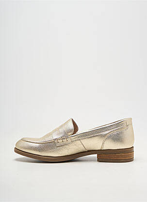 Mocassins matière lisse talon plat jusqu'à 3cm or OTTILIA femme