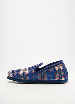 Chaussons/pantoufles bout rond bout rond bleu SEMELFLEX homme