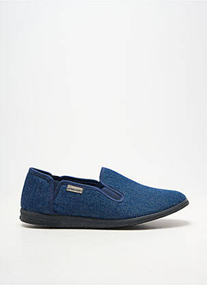 Chaussons/pantoufles bout rond bout rond bleu SEMELFLEX homme
