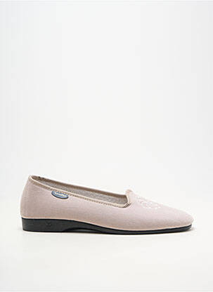 Chaussons/pantoufles bout rond talon plat jusqu'à 3cm gris SEMELFLEX femme