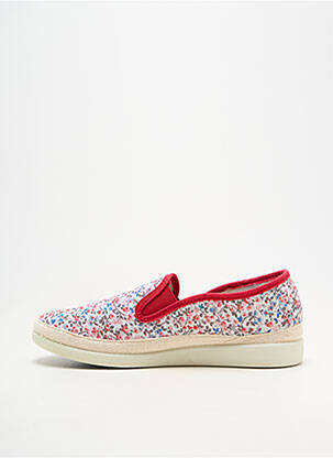 Chaussures de confort bout rond talon plat jusqu'à 3cm rouge SEMELFLEX femme