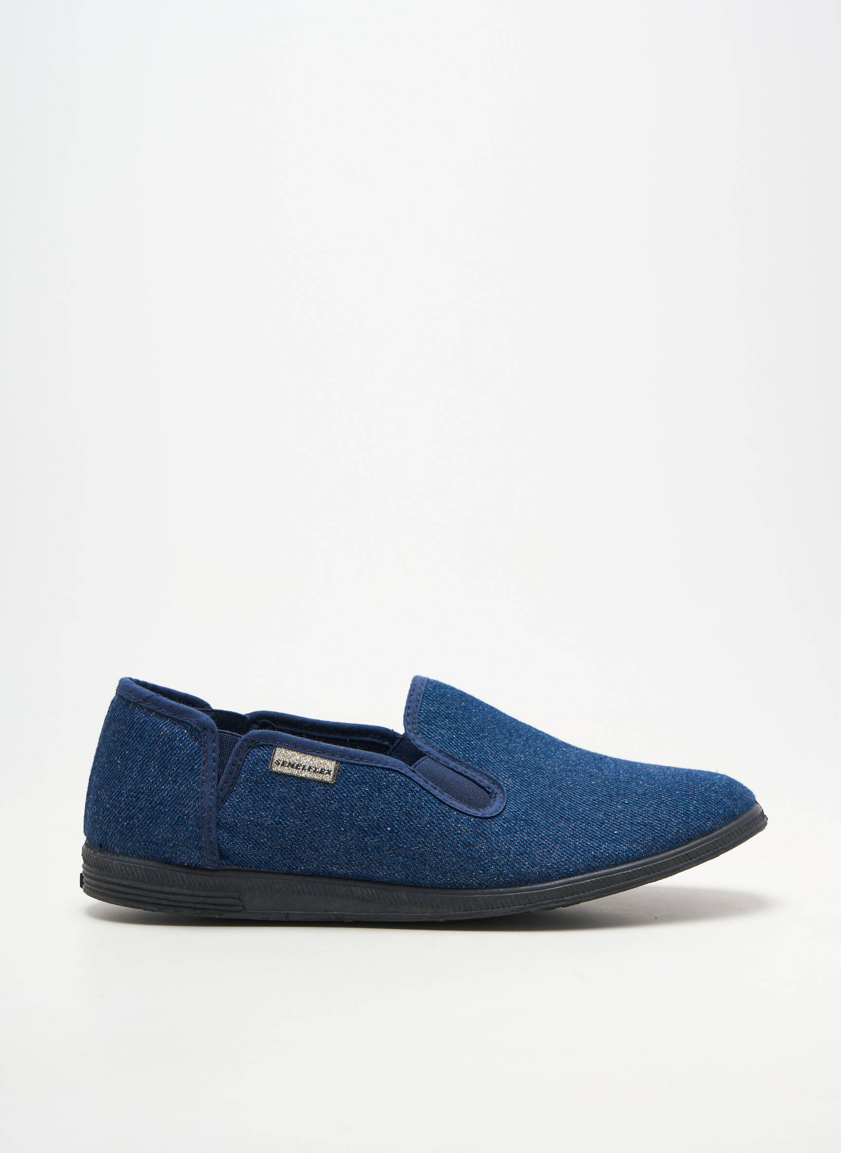 Chaussons/pantoufles bout rond bout rond bleu SEMELFLEX homme