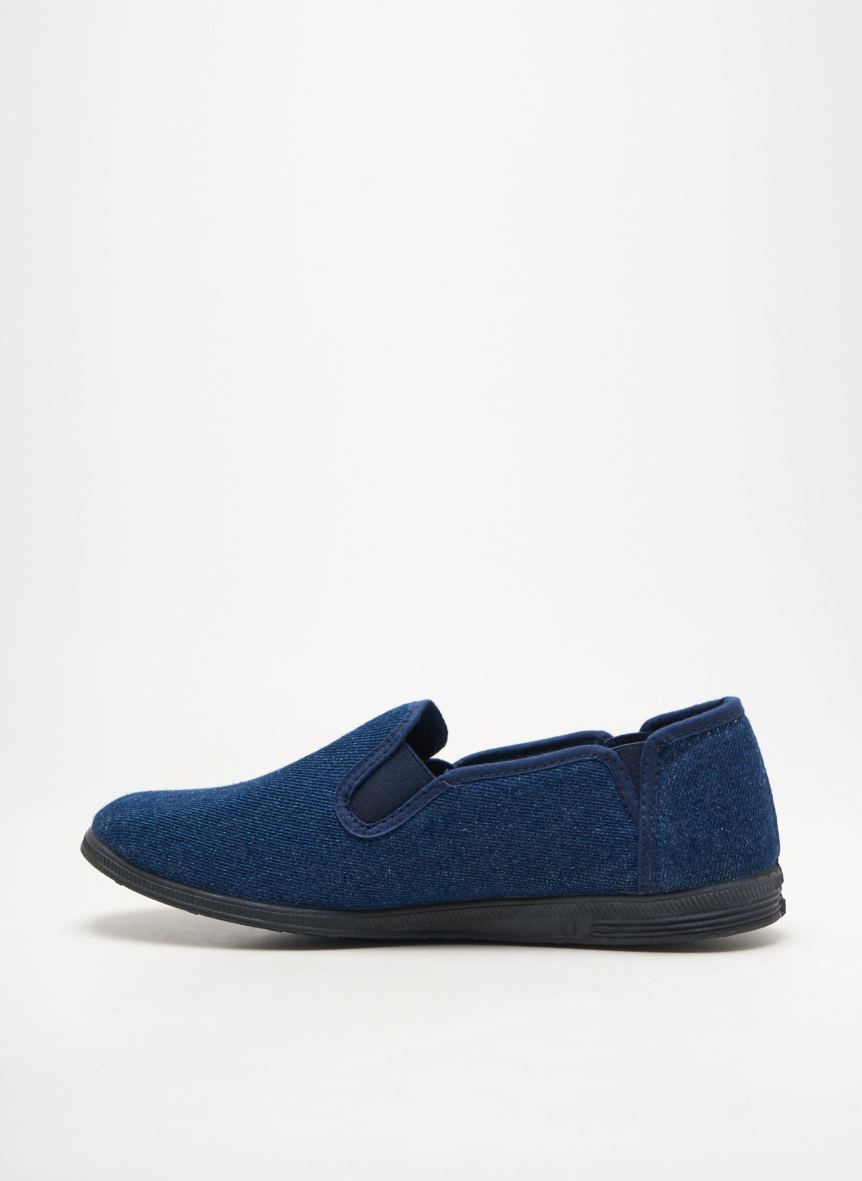 Chaussons/pantoufles bout rond bout rond bleu SEMELFLEX homme