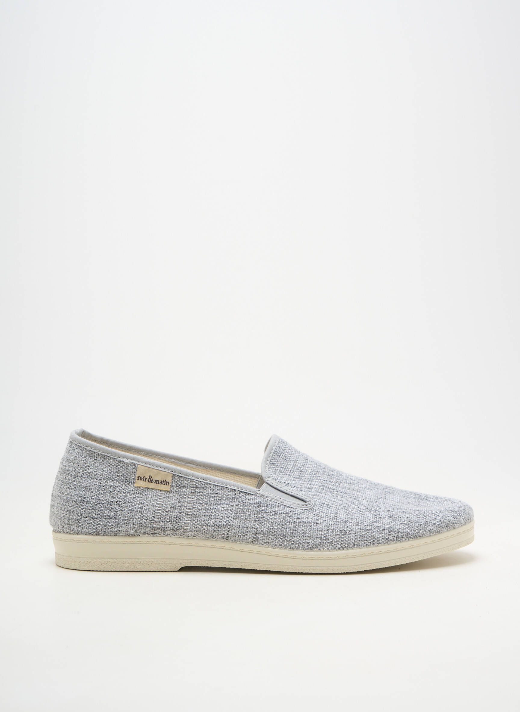 Chaussons/pantoufles gris SOIR ET MATIN homme