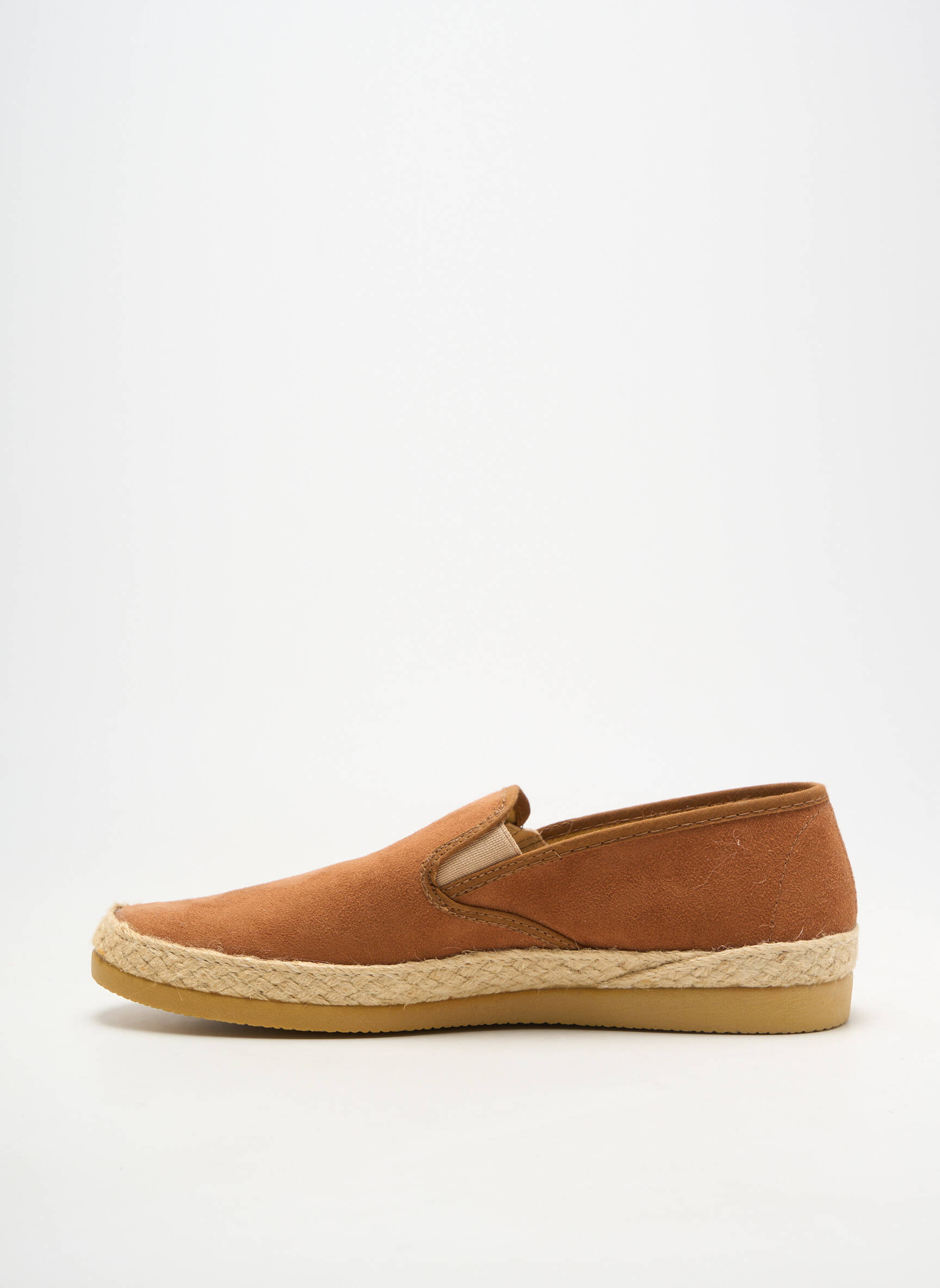 Mocassins tissage suedine bout rond marron SOIR ET MATIN homme