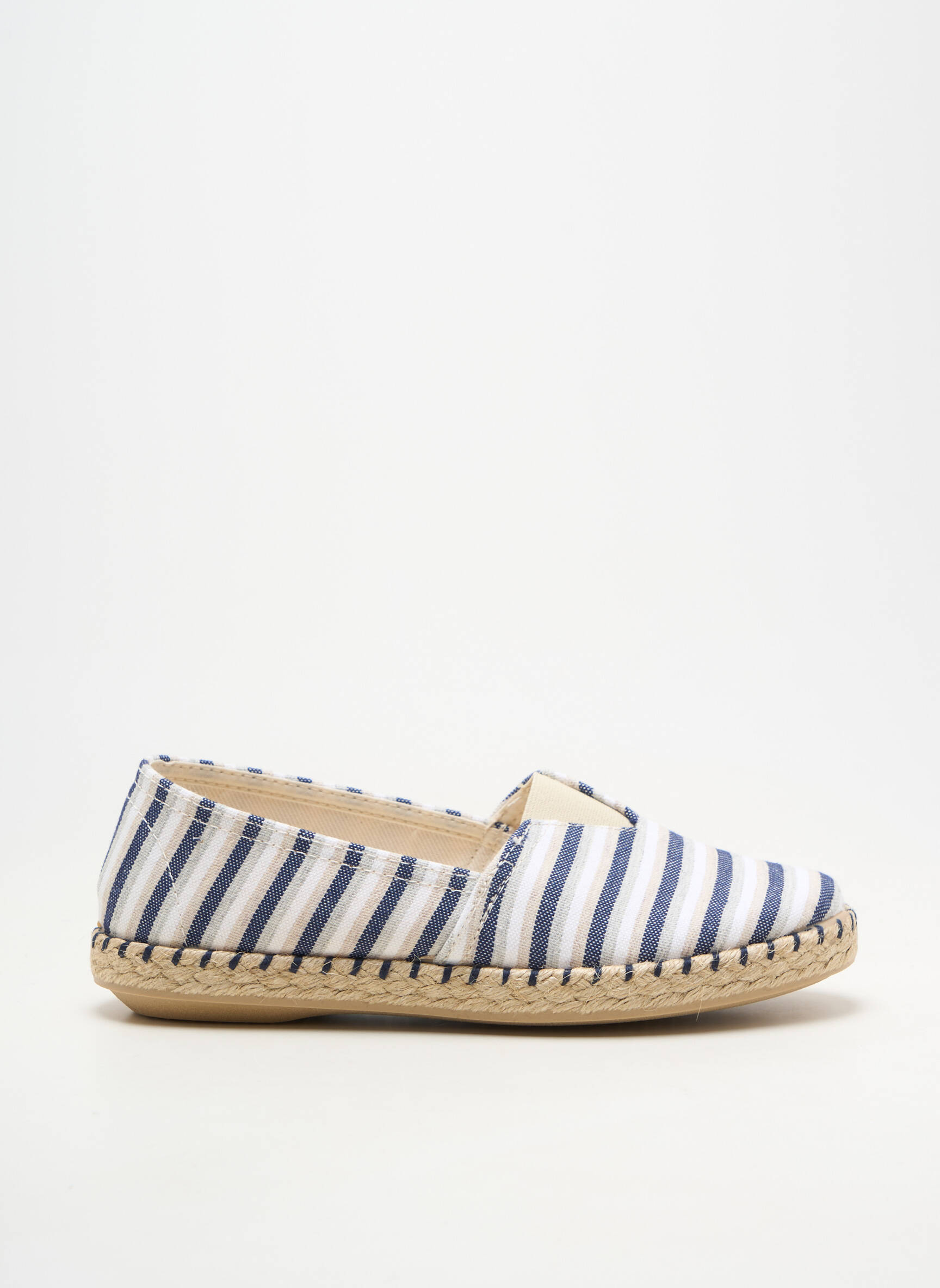 Espadrilles bout rond talon plat jusqu'à 3cm bleu SOIR ET MATIN femme