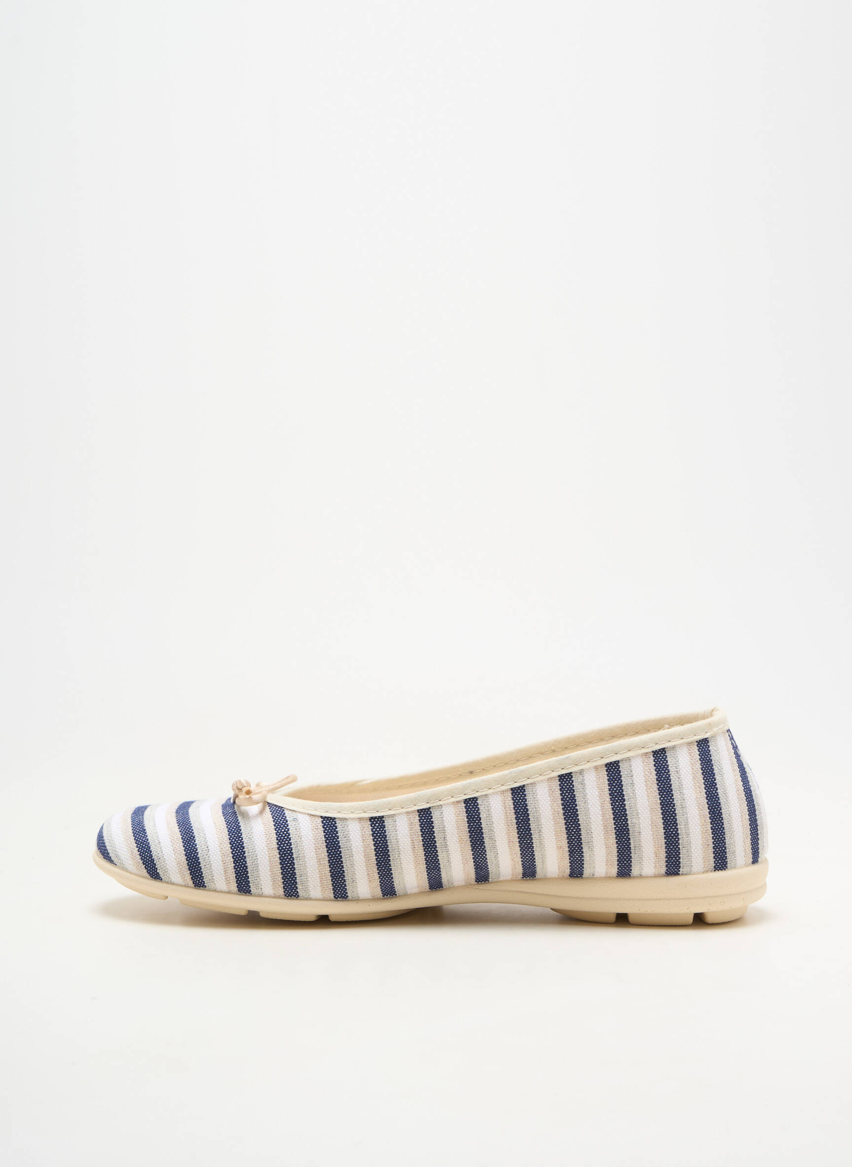 Ballerines bout rond talon plat jusqu'à 3cm bleu SOIR ET MATIN femme