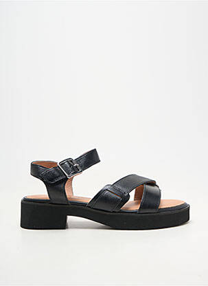 Sandales/nu pieds matière lisse talon de 4 à 6cm noir EMILIE KARSTON femme