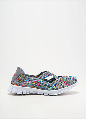 Ballerines bout rond talon plat jusqu'à 3cm gris ROCK SPRING femme