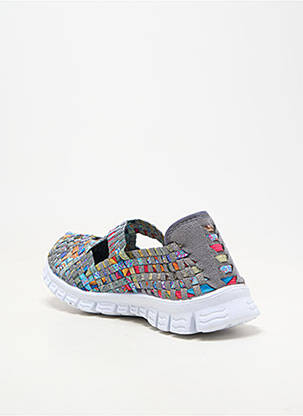 Ballerines bout rond talon plat jusqu'à 3cm gris ROCK SPRING femme