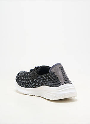 Baskets fermeture elastique talon plat jusqu'à 3cm noir ROCK SPRING femme