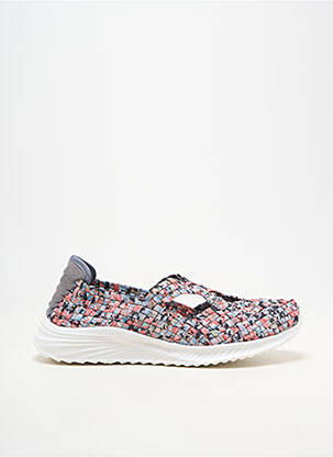 Baskets bout rond talon plat jusqu'à 3cm gris ROCK SPRING femme