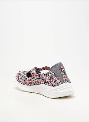 Baskets bout rond talon plat jusqu'à 3cm gris ROCK SPRING femme