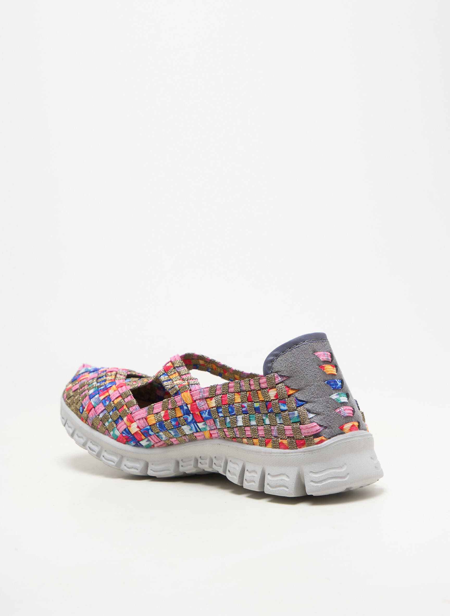 Ballerines bout rond talon plat jusqu'à 3cm gris ROCK SPRING femme