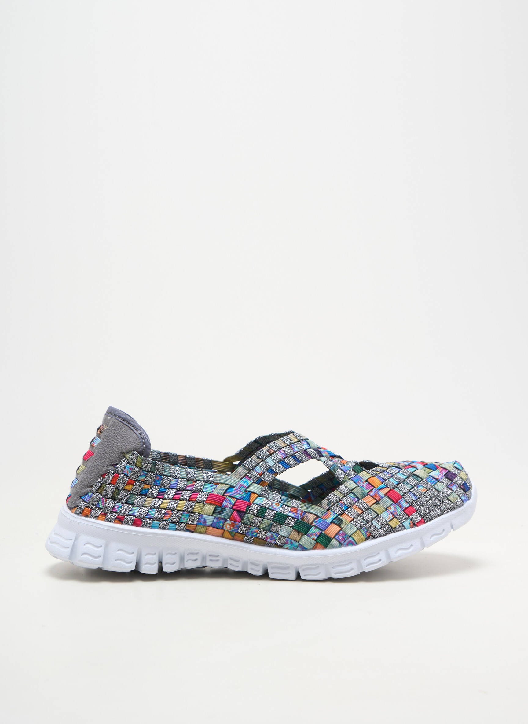 Ballerines bout rond talon plat jusqu'à 3cm gris ROCK SPRING femme