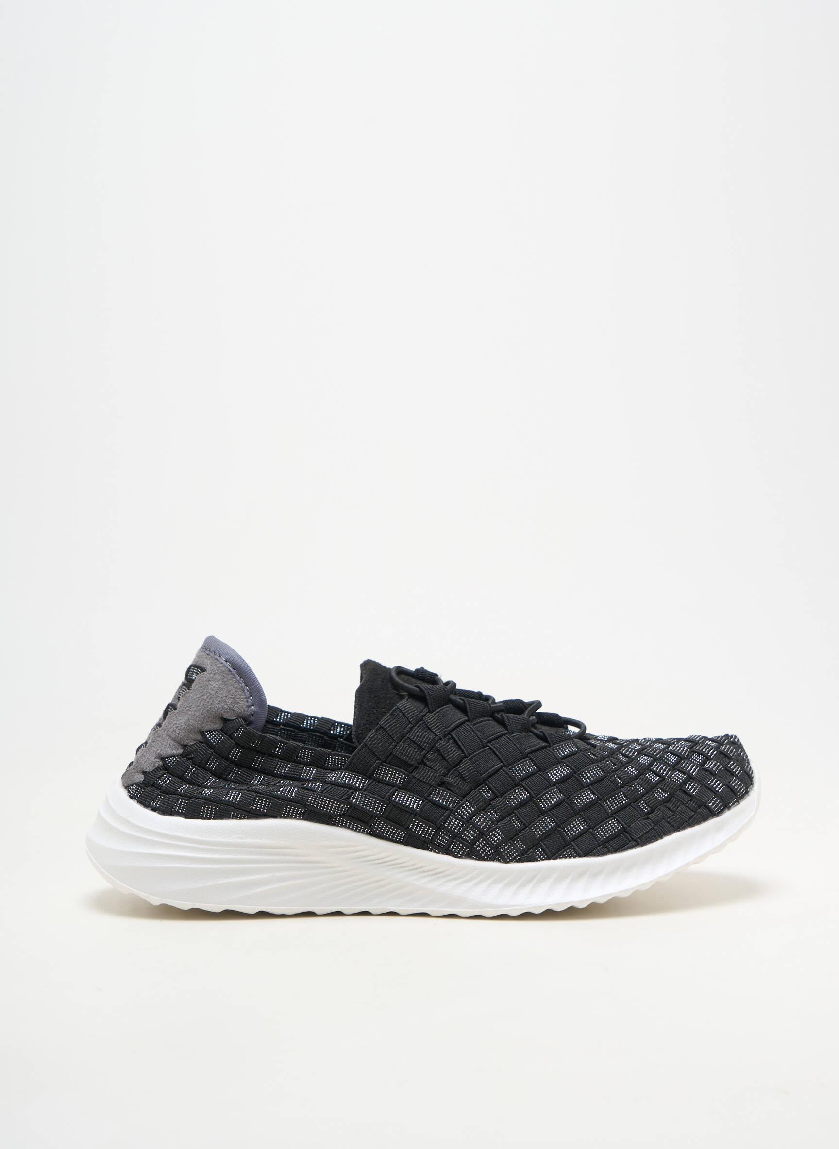 Baskets fermeture elastique talon plat jusqu'à 3cm noir ROCK SPRING femme