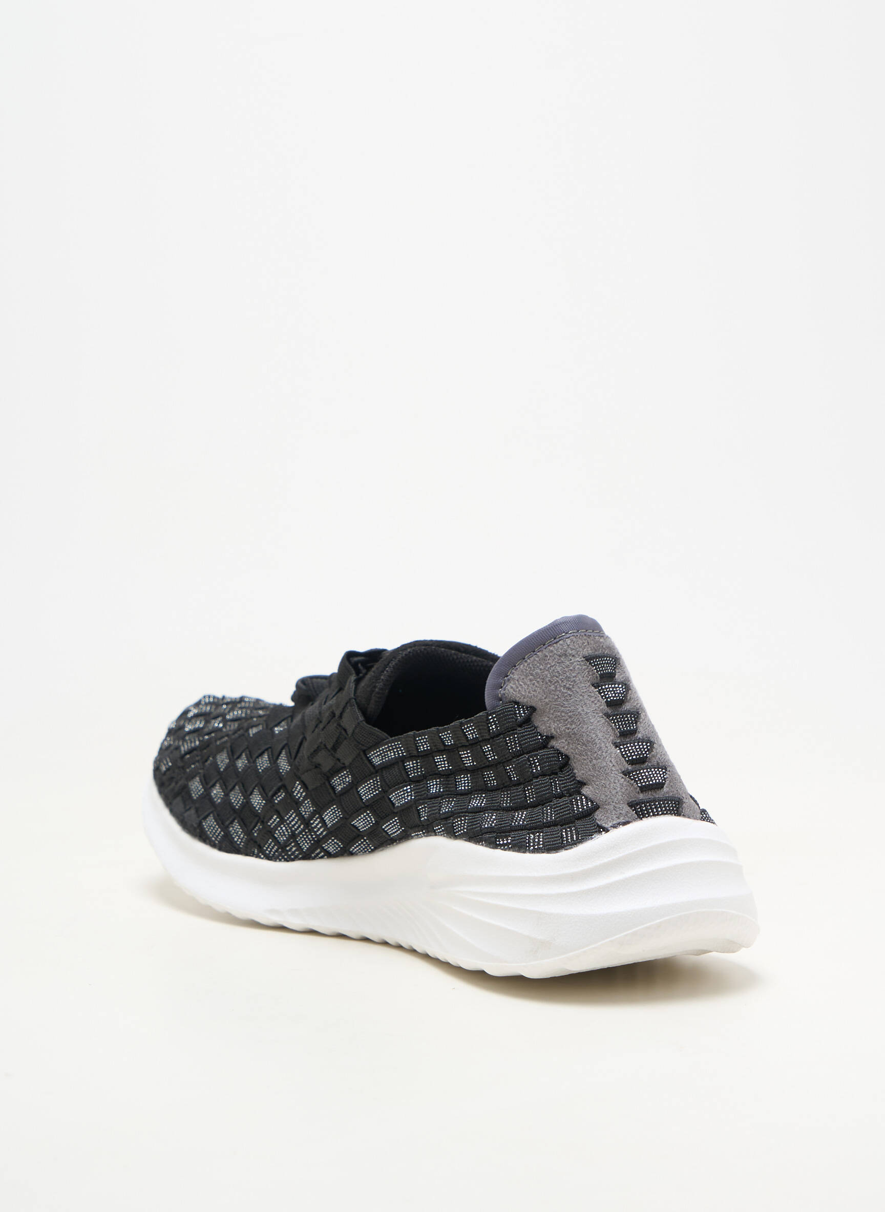 Baskets fermeture elastique talon plat jusqu'à 3cm noir ROCK SPRING femme