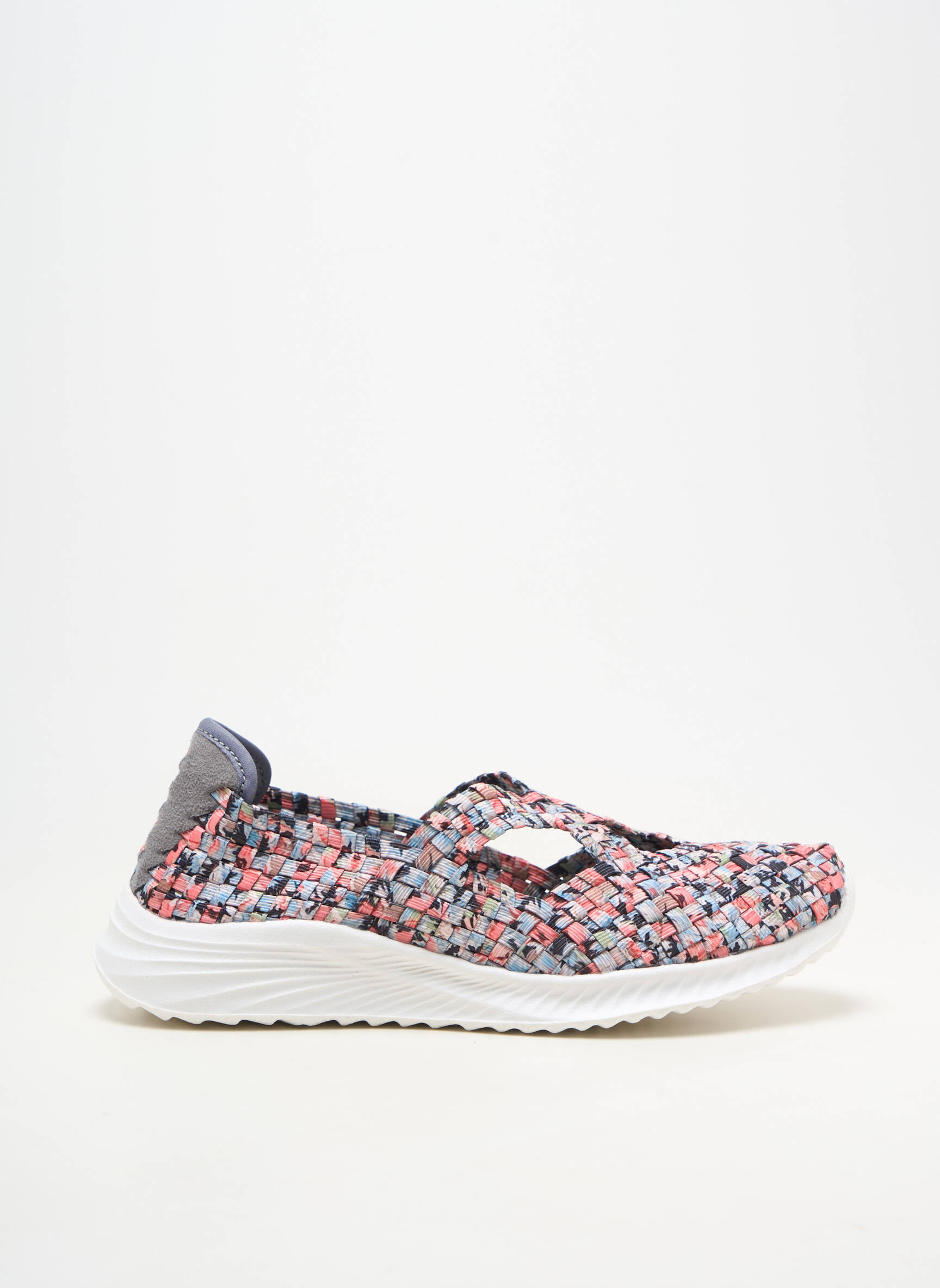 Baskets bout rond talon plat jusqu'à 3cm gris ROCK SPRING femme