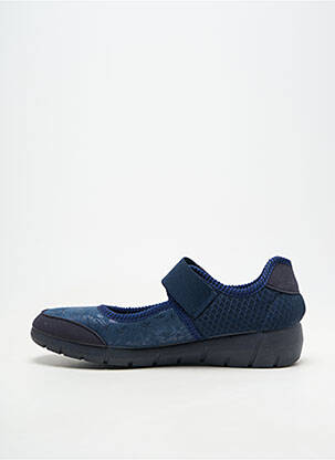 Chaussures de confort semi compensé talon plat jusqu'à 3cm bleu SOIR ET MATIN femme