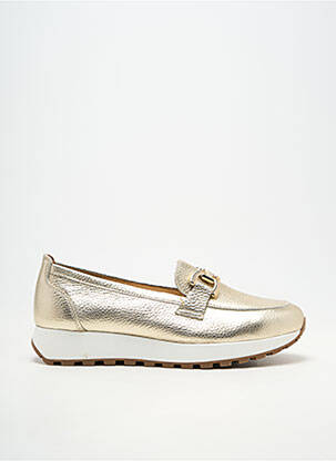 Mocassins matière lisse talon plat jusqu'à 3cm or REBELLE femme