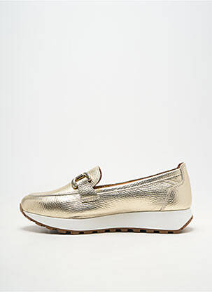 Mocassins matière lisse talon plat jusqu'à 3cm or REBELLE femme