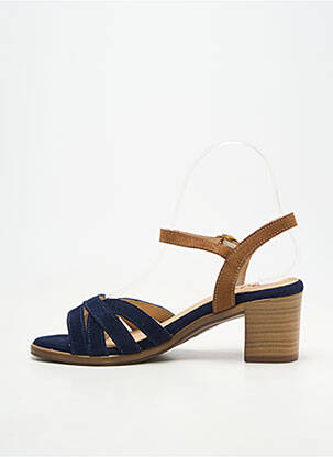 Sandales/nu pieds fermeture bride(s) talon de 4 à 6cm bleu REBELLES femme