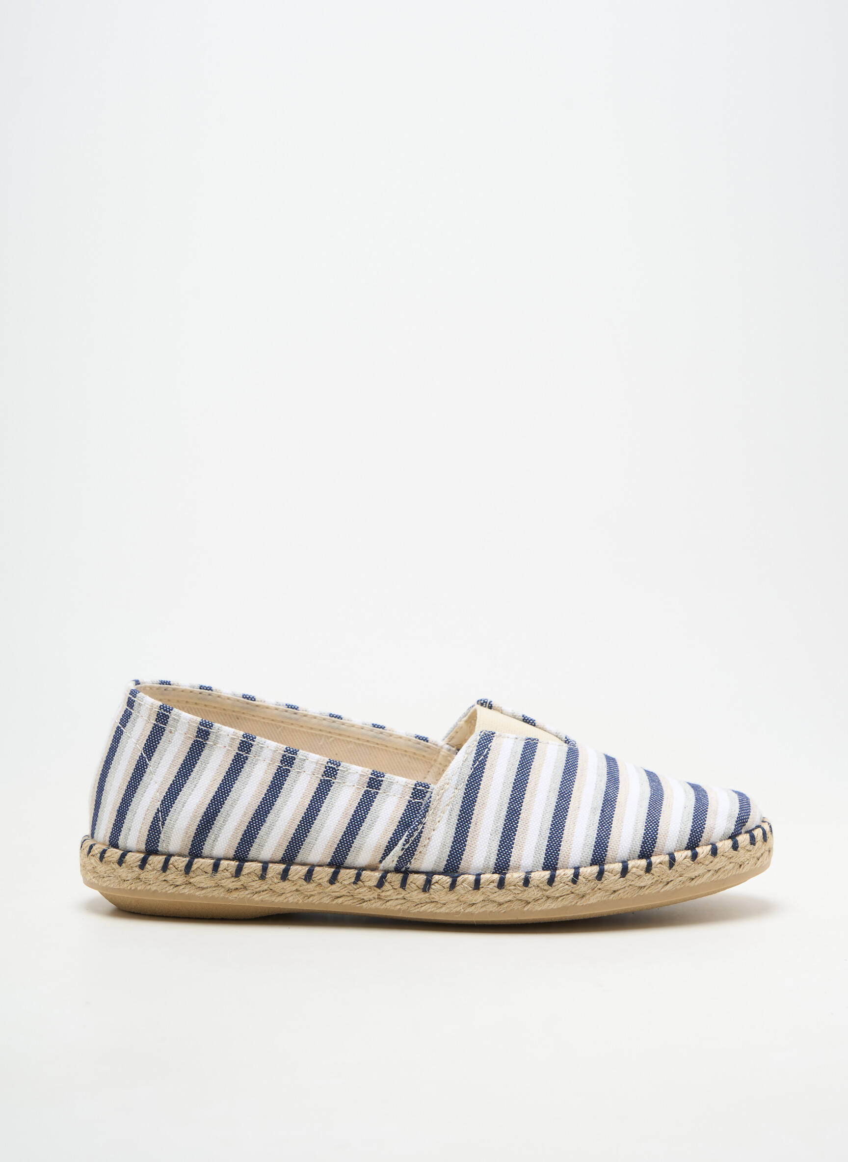 Espadrilles bout rond talon plat jusqu'à 3cm bleu SOIR ET MATIN femme