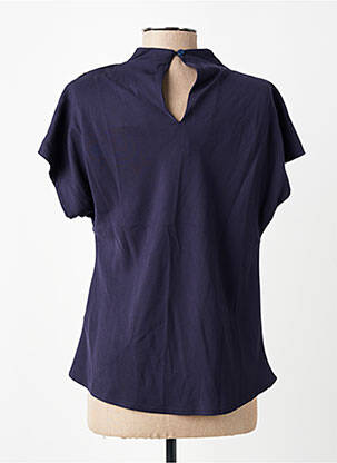 Top stretch manches courtes bleu AN' GE femme