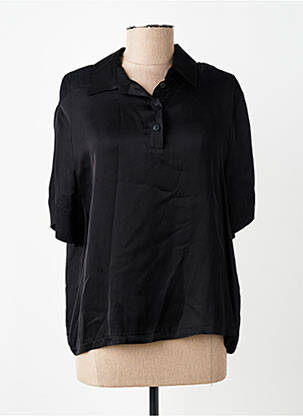 Blouse manches courtes noir PLEASE femme