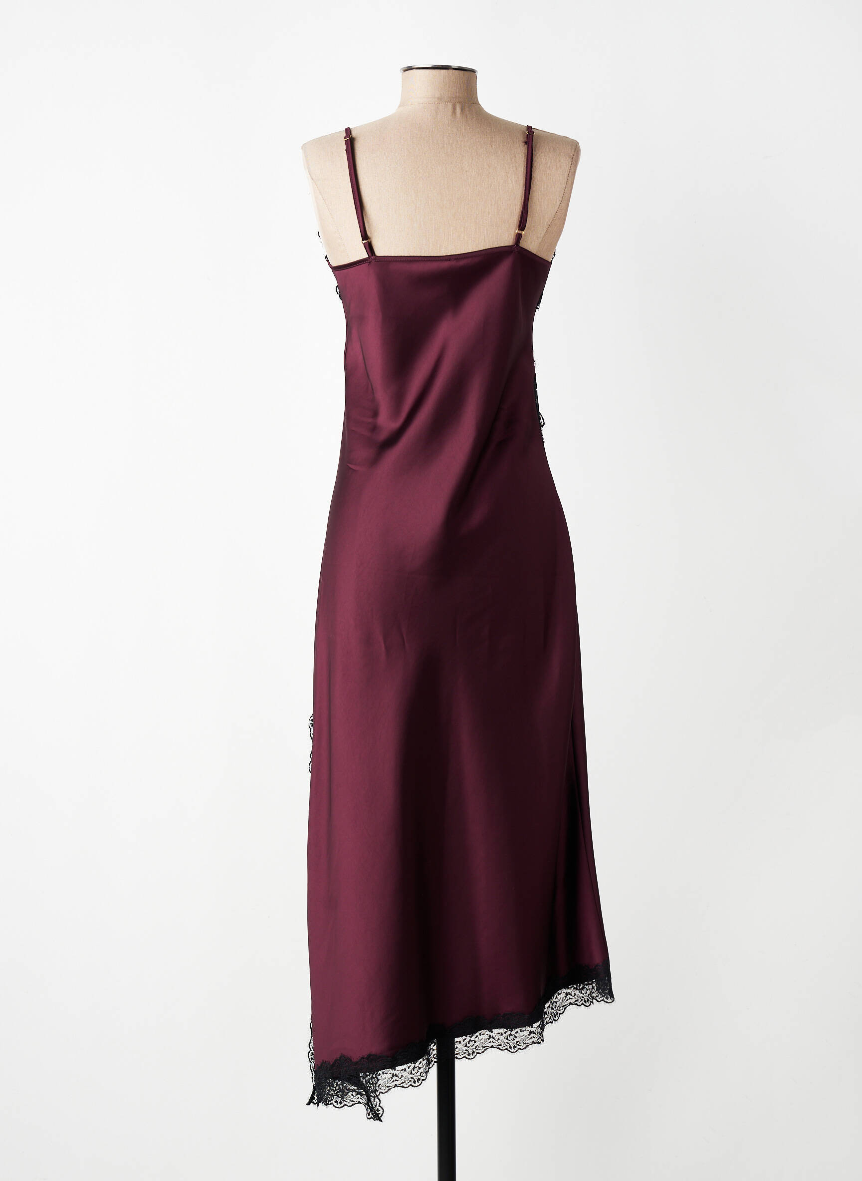 Robe longue fines bretelles fines bretelles violet IMPERIAL femme