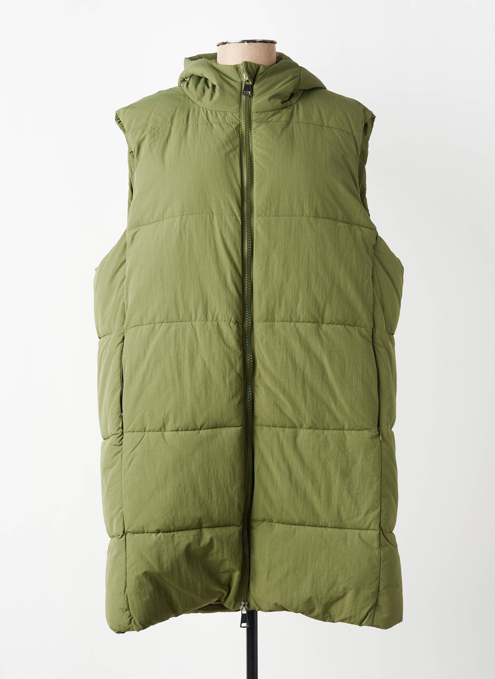 Doudoune poches a capuche vert MAMOUCHKA femme