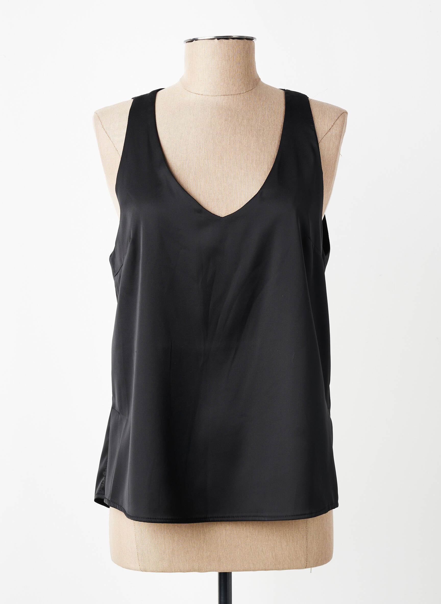 Top stretch fines bretelles noir IMPERIAL femme
