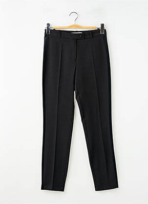 Pantalon 7/8 taille à pinces taille normale noir HIPPOCAMPE femme