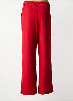 Pantalon large tissage crêpe taille normale rouge AN' GE femme